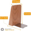 Wood Handmade Heavy Duty Bookends for Shelves Decorative Book Ends to Hold Books for Office