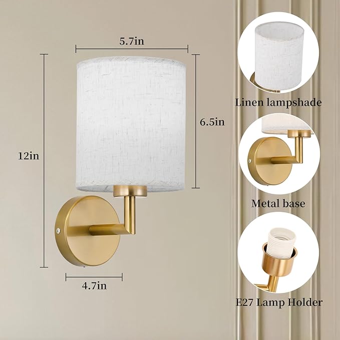 Battery Operated Wall Sconce Set of 2,Rechargeable Wall Lights with Remote Control,Wireless Wall Sconces with 3000mAh Detachable LED Bulb,15 Colours Dimmable Wall Lamp for Bedroom Living Room Hallway