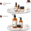 Set of 2 Shower Caddy Bathroom Shelves - Vdomus No-Drill Shower Organizer - Floating Adhesive Acrylic Storage for Tile Walls - Sleek and Durable Bathroom Organizers and Storage