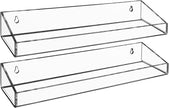 AMT 2 Pack Acrylic Floating Shelves, 15