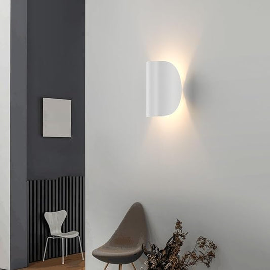 Aipsun LED Wall Sconce Indoor Modern Wall Lights 2 Packs Hardwired Up and Down Wall Mount Light for Living Room Bedroom Hallway Corridor Conservatory Warm White 3000K(with G9 Bulbs)