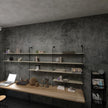 32x590inch Extra Wide Concrete Cement Texture Wallpaper Peel and Stick Dark Grey Countertop Contact Paper Matte Thicken Adhesive Waterproof Vinyl Wall Paper Rolls for Bedroom Living Room [Cement Gray]