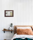Mirrors for Wall Rustic Wooden Frame Rectangle Mirror Vintage Hanging Mirror for Bedroom Bathroom Living Room Farmhouse Wall Decor Brown Small 16