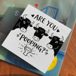 Funny Rustic Bathroom Wooden Box Sign 5x5 Inch - 