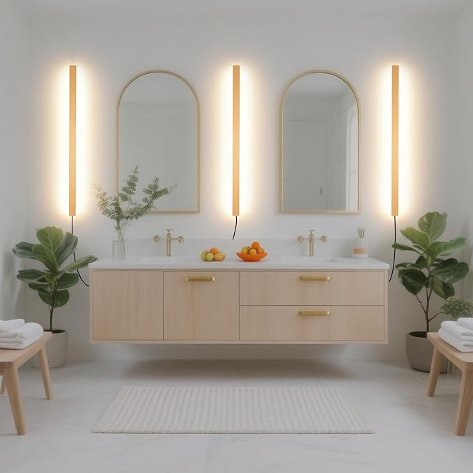 Modern Plug in Long Wall Sconce, 39