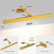 Picture Lights for Wall, Battery Operated Picture Light 24in Gallery Light for Paintings CCT Dimmable Recharging Battery Wall Light with Remote Control for Living Room Gallery Dartboard