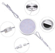 LED Under Cabinet Lighting Kit,6 Pack Linkable Puck Lights with Touch Dimmer,Wired Plug in Under Counter Lighting for Curio Bar, Kitchen, Cupboard,Bookcase,Closet Furniture (6000K Daywhite)