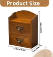 Floating Nightstand Shelf with Drawer Rustic Wood Floating Wall Drawers Bedside Shelf Wall Mounted Nightstand Floating Shelf for Living Room Bedroom Bed Side Table Night Stand Storage Display