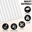 Qidejoy 33 Pcs 3D PVC Slat Wall Panels 12X12in Fluted Textured Paneling Modern Decorative Tiles Cuttable Paintable DIY Wall Art for Interior Décor, Bedroom, Ceiling, TV Background, Bathroom (White)