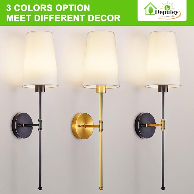 Depuley Battery Operated Wall Sconce: 27