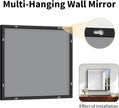 Koonmi Black Framed Bathroom Mirror - Shatterproof 30