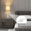 Wall Sconce Light Plug in, Dimmable Sconces Wall Decor Set of 2, Stick on Wall Lights for Bedroom Living Room Hallway, Plug in Wall Sconces with Remote, LED Bulbs Included