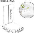 Lulonpon 2 Pieces Book Ends, Bookend, Books Ends for Shelves, Books Ends for Heavy Books, Clear Bookends, Acrylic Bookends for School, Library,Desktop Organizer and Book Shelves