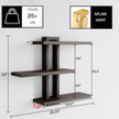 Variable Wood Floating Shelves Set of 3, Wall Cube Shelves 28.35
