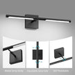 Tipace Hard-Wired LED Bathroom Light Fixtures Over Mirror,24W 360°Rotatable 5500K Black Vanity Light Bar,Modern Wall Sconce for Living Room,Bedroom,Hallway,23.6 Inch