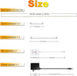 DAYBETTER Under Cabinet Lighting, 6 PCS Under Cabinet Lights, Dimmable LED Strip Lights with Remote, LED Lights for Kitchen Cabinet, Counter, Shelf, 2700K-6500K Warm to Daylight White, Timing, 20 ft