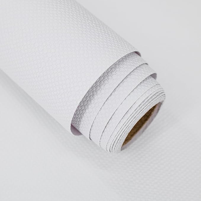 White Grasscloth Peel and Stick Wallpaper Textured Contact Paper 15.7inch x 196.8inch Faux Linen Vintage Grasscloth Contact Paper Self Adhesive Removable Wallpaper Vinyl