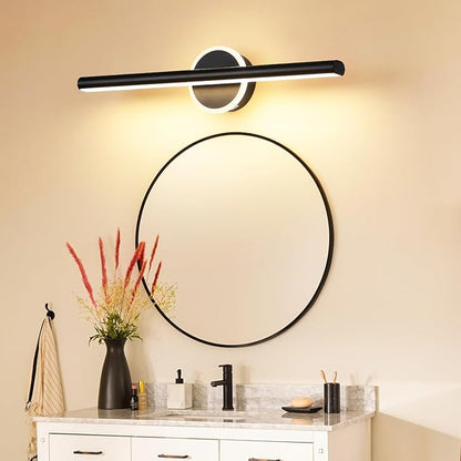 Wireless Picture Light, 16 inches Art Wall Light, Picture Light Battery Operated,Battery Operated Wall Lights,Gallery Light for Painting,Photo,Library (Matt Black)