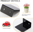 Acrylic Wall Shelves,Clear 4 inch Floating Shelves for Display,Ledges Pop Figures,Plant,Tiny Wall Mounted Transparent Shelf Small Invisible Shelves with Adhesive for Bedroom Living Room Decoration