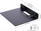 Small Wall Shelf,3.0mm Aluminum Alloy Small Floating Shelf,for Bathroom, Bedroom, Living Room, Kitchen,Office(6.5 Inch Black)