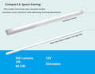 V-Shape Under Cabinet Lighting Kit - 4pcs 12
