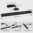 Hapfish Picture Lights for Wall Battery Operated,Wireless Art Light for Paintings, Rechargeable Wall Sconce for Picture with Remote Control,Dimmable Wall Lighting for Gallery Dartboard Mirror - Black