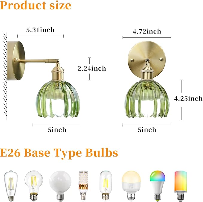 GEEZO Vintage Battery Operated Wall Sconce, with Rechargeable Battery Powered Wall Light with Remote Control for Bedside Bedroom