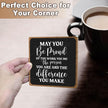 Inspirational Office Sign, Coworker Appreciation Gifts, Going Away Gifts for Women Men, Office Table Desk Cubicles Accessories Decorations, May You Be Proud of The Work You Do Plaque