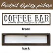 Coffee Bar Signs Decor, Rustic Coffee Station Decors, Coffees Home Decoration for Kitchen Bar, Wall Decors Art, Anniversary Decor, Brewed Fresh Daily Self Serve Sign, 17.8x4x1.2 inches