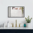 AAZZKANG Black Mirrors for Wall Rectangle Metal Framed Mirror Large 20