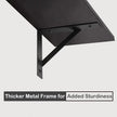 DINZI LVJ Long Wall Shelves, 23.6 Inch Wall Mounted Shelves Set of 2, Easy-to-Install, Storage Ledges with Sturdy Metal Brackets for Living Room, Bathroom, Bedroom, Kitchen, Espresso