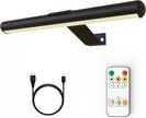 Picture Light with Remote,Battery Painting Light with 3 Lighting Colors Rechargeable,Art Light Display Wall Light with Dimmable Timer, Full Metal Picture Light for Picture Gallery Dart