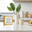 Home Kitchen Decor, Funny Margaritas Sign, Trying to Make Protein Shakes but They Keep Coming Out as Margaritas, Box Wood Desk Sign, Kitchen Bar and Wine Bar Decoration A