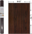 48x78inch Extra Wide Dark Brown Wood Grain Wallpaper Peel and Stick Thick Matte Black Walnut Textured Contact Paper Waterproof Self Adhesive Furniture Stickers Vinyl Wall Stickers Chocolate Brown