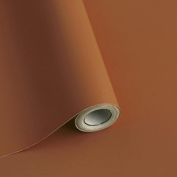 Safiyya Peel and Stick Wallpaper Dark Orange Contact Paper 393