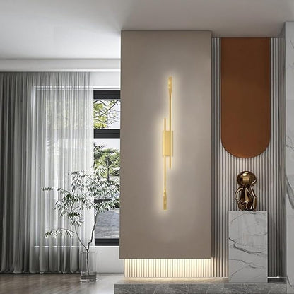 Modern Corner LED Wall Lamp Minimalist Indoor Light Long Strip Linear Light Hardwired Hallway Wall Sconce Dimmable Lighting Fixture for Bedroom Kitchen Island Bar Living Room Bathroom