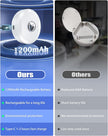 WILLED Rechargeable Puck Lights with Remote Control, 3 Color Temperatures and Timing Function, Dimmable Tap Light, Stick on Under Cabinet Lights, LED Puck Lights for Kitchen, Closet and Shelf(6 Pack)