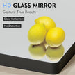 Black Bathroom Mirror 21X30 Inch, Black Metal Framed Mirror for Wall, Rounded Rectangle Matte Bathroom Vanity Mirror with Tempered Glass, Anti-Rust, Horizontal/Vertical