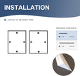 NeatiEase 2 Set Peel and Stick Wall Molding Trim Kit, 16
