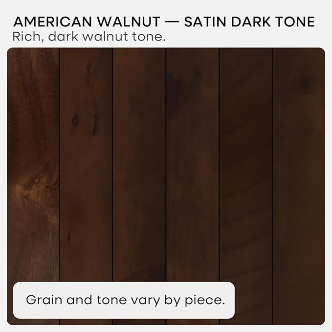 Homeforia Walnut 20 inch Floating Shelf, High End Solid Real Wood 20inch Floating Shelves for Wall Mounted, Dark Brown 20 inches Long Floating Shelves, Heavy Duty Bracket, 20 X 6.5 X 1.75 in, Set of 2