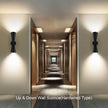 Wall Sconces Set of Two, Bathroom Sconces Lighting 15 inch Black Modern Sconces Wall Decor Set of 2 Indoor Wall Light Fixtures for Living Room Hallway Staircase Bedroom Hardwired