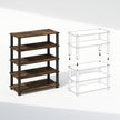 Furinno Turn-S-Tube Storage Shelves Set of 2, 3-Tier Stackable Standing Shelf, Open Corner Shelf, for Organization and Storage, Living Room, Garage, Home Office, Amber Pine