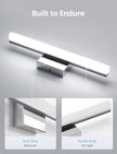 Combuh Modern Bathroom Light Fixtures Over Mirror, 16 Inch IP44 9W Chrome Vanity Light Bar for Bathroom, Wall Light Fixtures Cool White 6000K