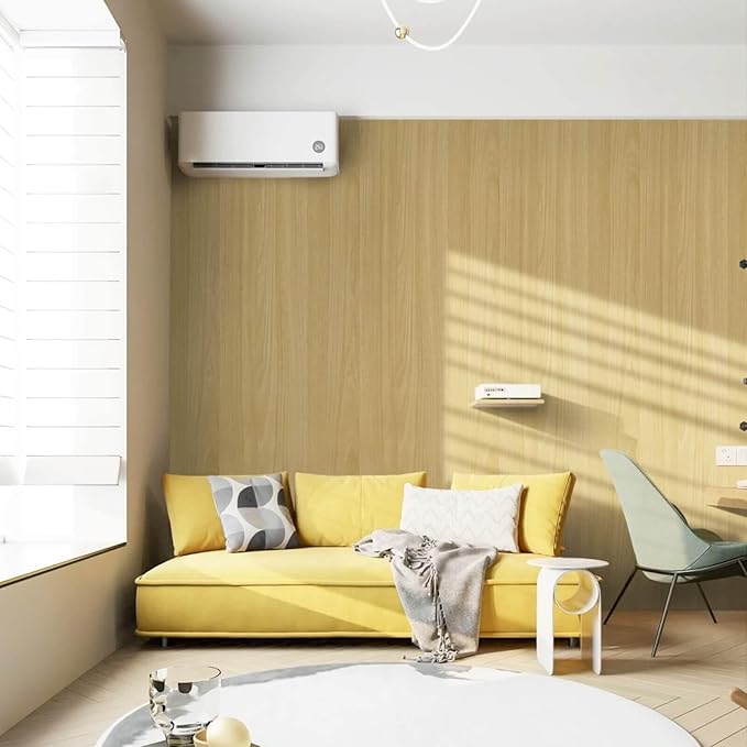 Heroad Peel and Stick Wallpaper Wood Contact Paper Wood Wallpaper Maple Wood Grain Contact Paper Thicken Textured for Cabinets and Drawers Countertops Waterproof Self Adhesive Vinyl 17.5