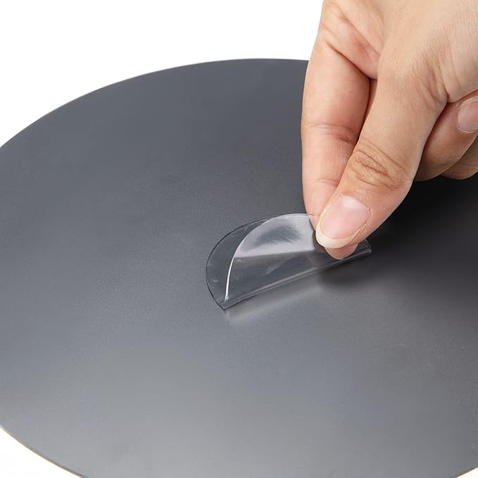 Jetec Real Glass Round Mirror Tiles Frameless Wall Glass Tiles Round Wall-Mount Mirrors with Acrylic Double Sided Adhesive for Bedroom Bathroom Craft