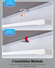 MYPLUS 24 Inch Under Cabinet Lights with Hand Wave, Under Counter Lighting 4000K Natural White,Dimmable,Plug and Play,LED Lights for Kitchen Cabinet, Cupboard, Closet, Desk