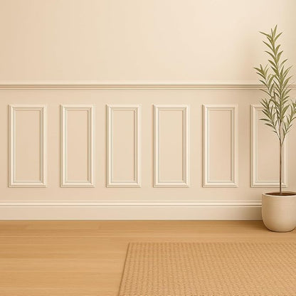 Ekena Millwork PNL08X24AS-01 8"W x 24"H x 1/2"P Ashford Molded Classic Wainscot Wall Panel