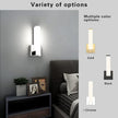 Chrome Wall Lights for Bedroom Modern Indoor LED Hallway Sconces Corner Light 12