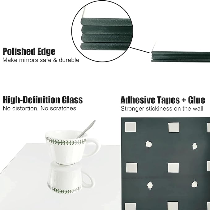 Home Gym Mirror Tiles for Wall, 14