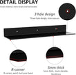 24 Inches Acrylic Wall Shelves 2 Pack, Floating Shelf for Wall Mounting, Acrylic Display Ledges for Funko Pop Figures, Home Décor, Living Room, Gaming Room, Plants(24 inch, Black)
